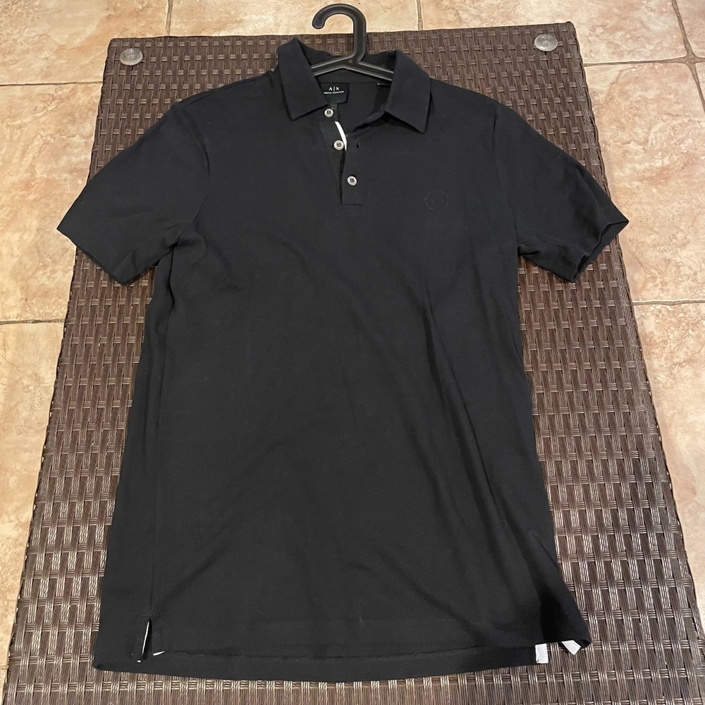 Armani Exchange Black Polo